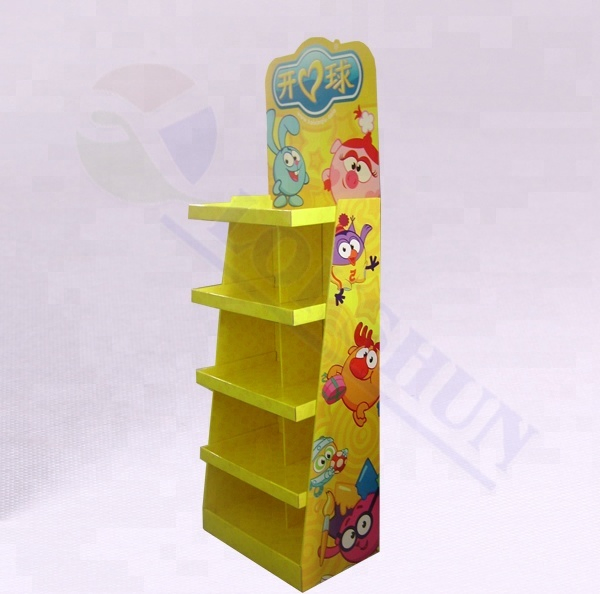 OEM Pop Cardboard Floor Display with 12 Pockets for Promotional Lights Cardboard Display Manufacturer