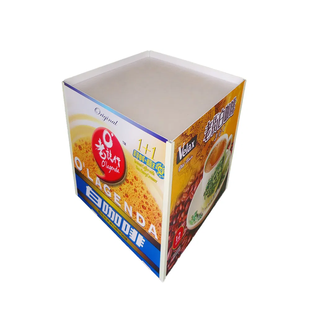 Custom Retail Pop up Beverages Corrugated Cardboard Display Stand Rack