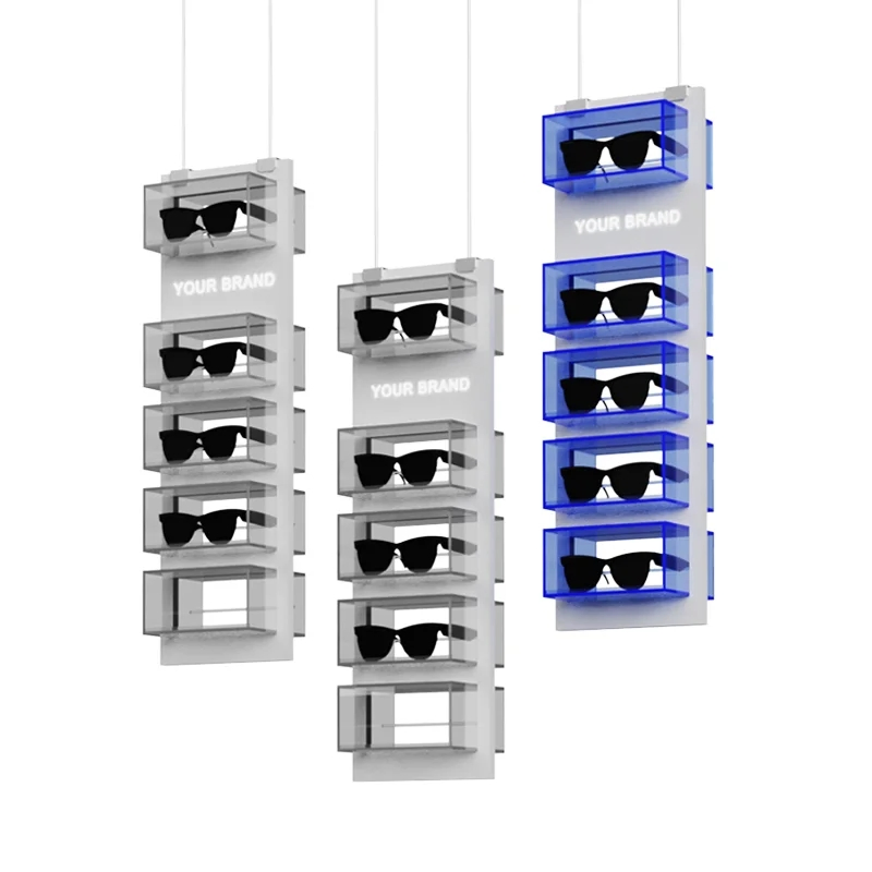 Rotatable Multi-Tiered Eyeglasses Display Rack with Premium Materials for Retail Shops and Showrooms