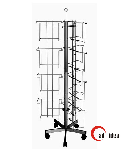 Rotating Metal Greeting Card Display Rack for Retail