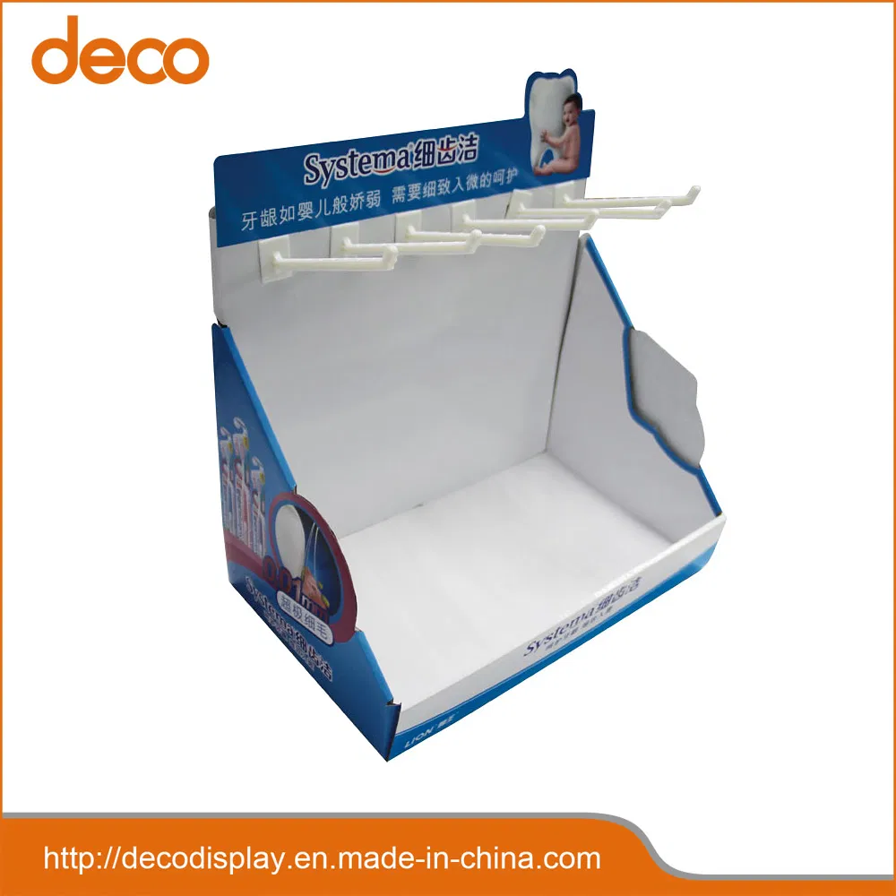 Counter Cardboard Display Stand Toothbrush Holder