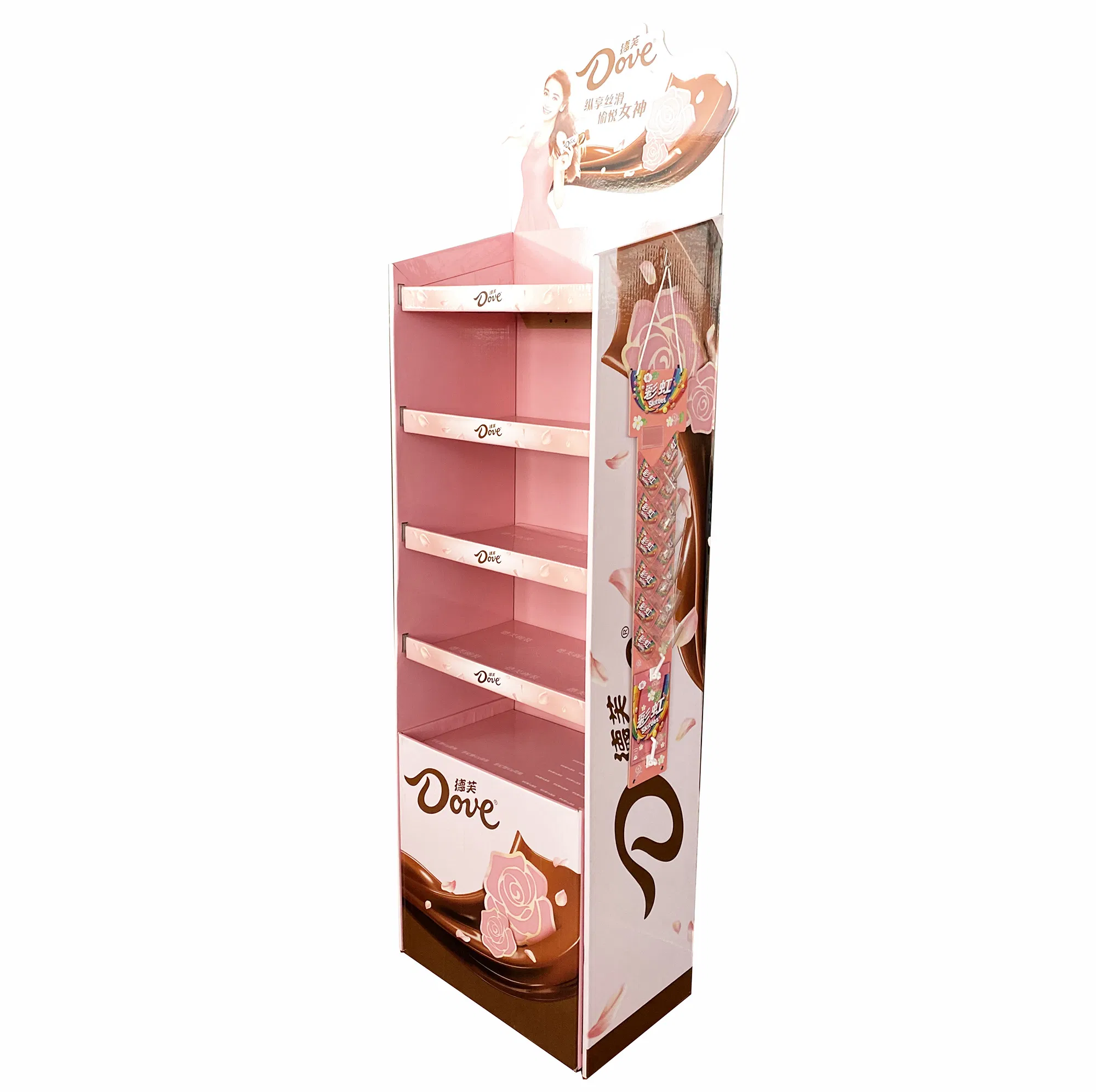 Custom Design Paper Cardboard Chocolate Display Rack