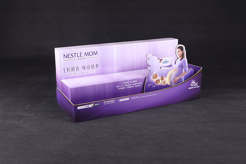 Custom Cardboard Display Stand Countertop PDQ Display Box Retail POS Markert Corrugated Paper Display Racks