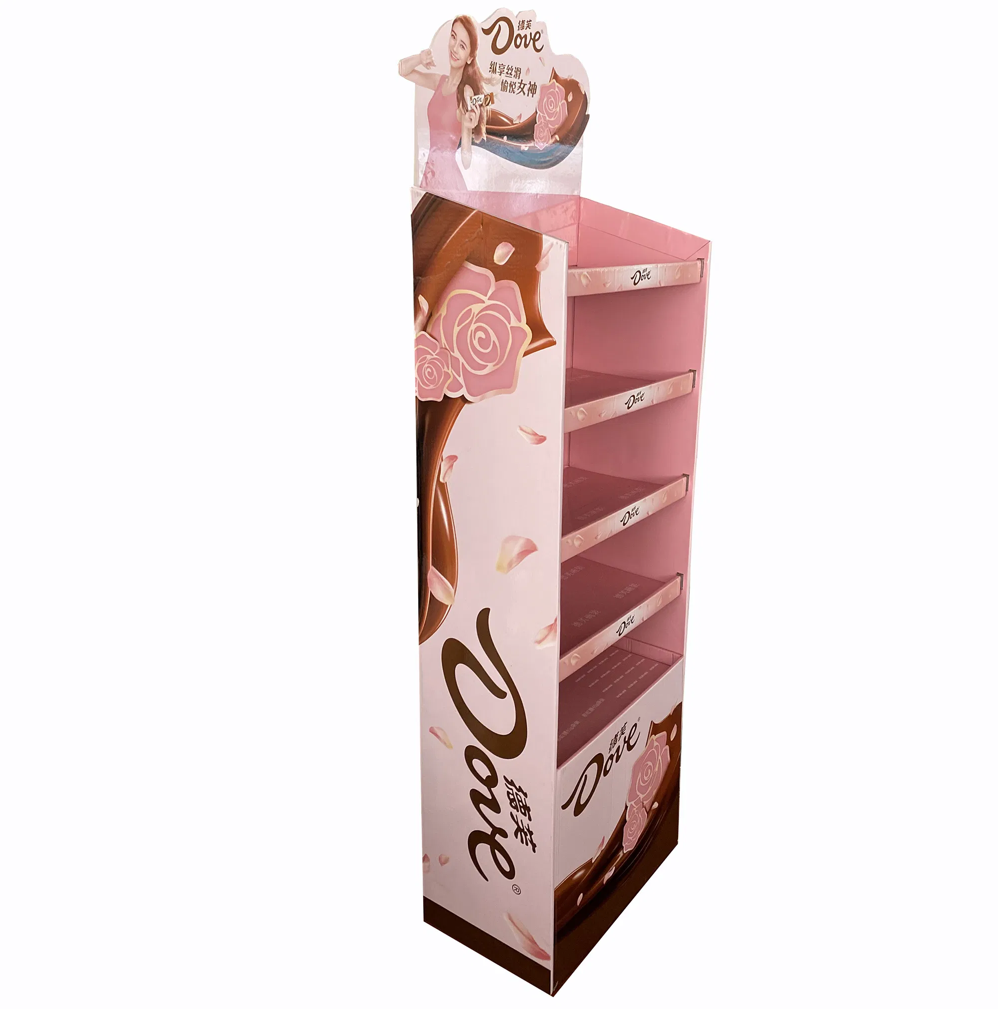 Custom Design Paper Cardboard Chocolate Display Rack
