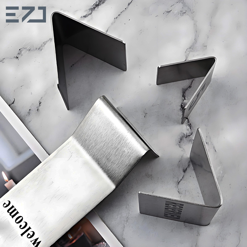 Ezd Restaurant VIP Number Logo V Shape Acrylic Table Reserved Sign Holder