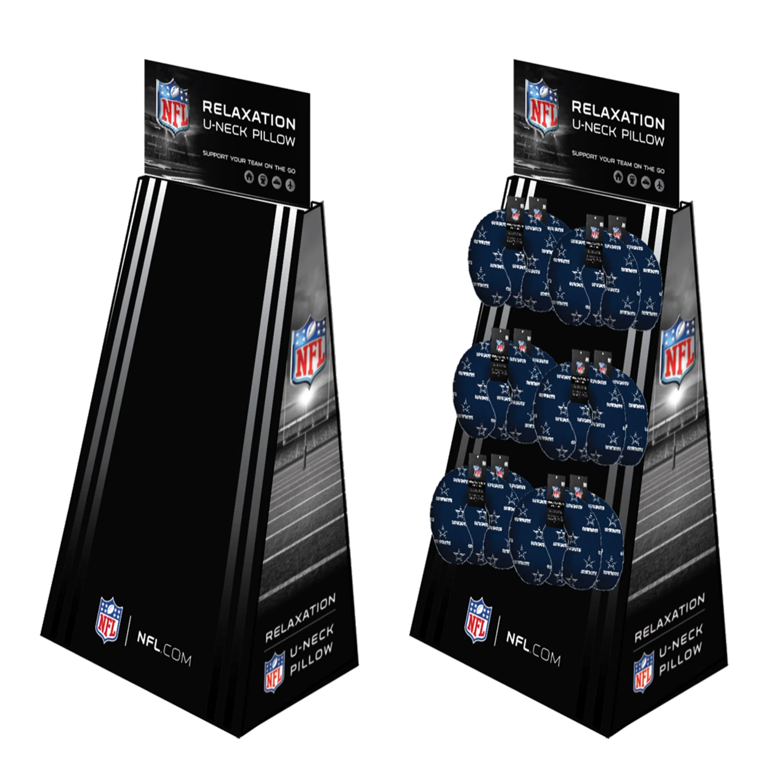 Floor Man Underwear Cardboard Paper Display, Underwear Display Rack with Hooks