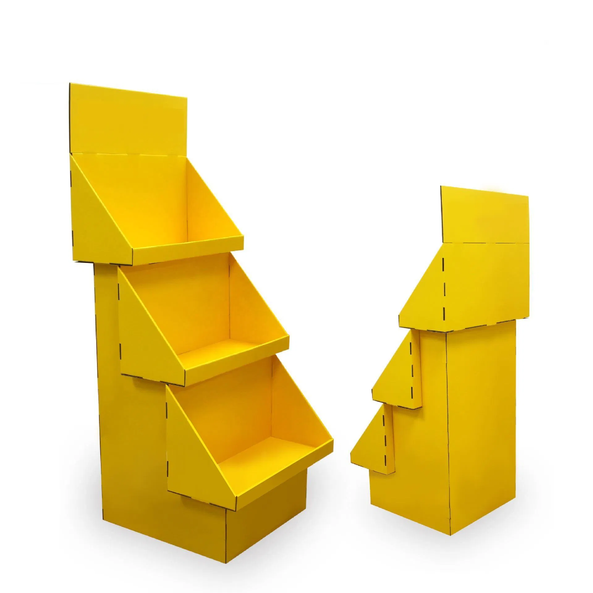 Custom Flooring Standing Corrugated Cardboard Display Stands Carton Display Rack