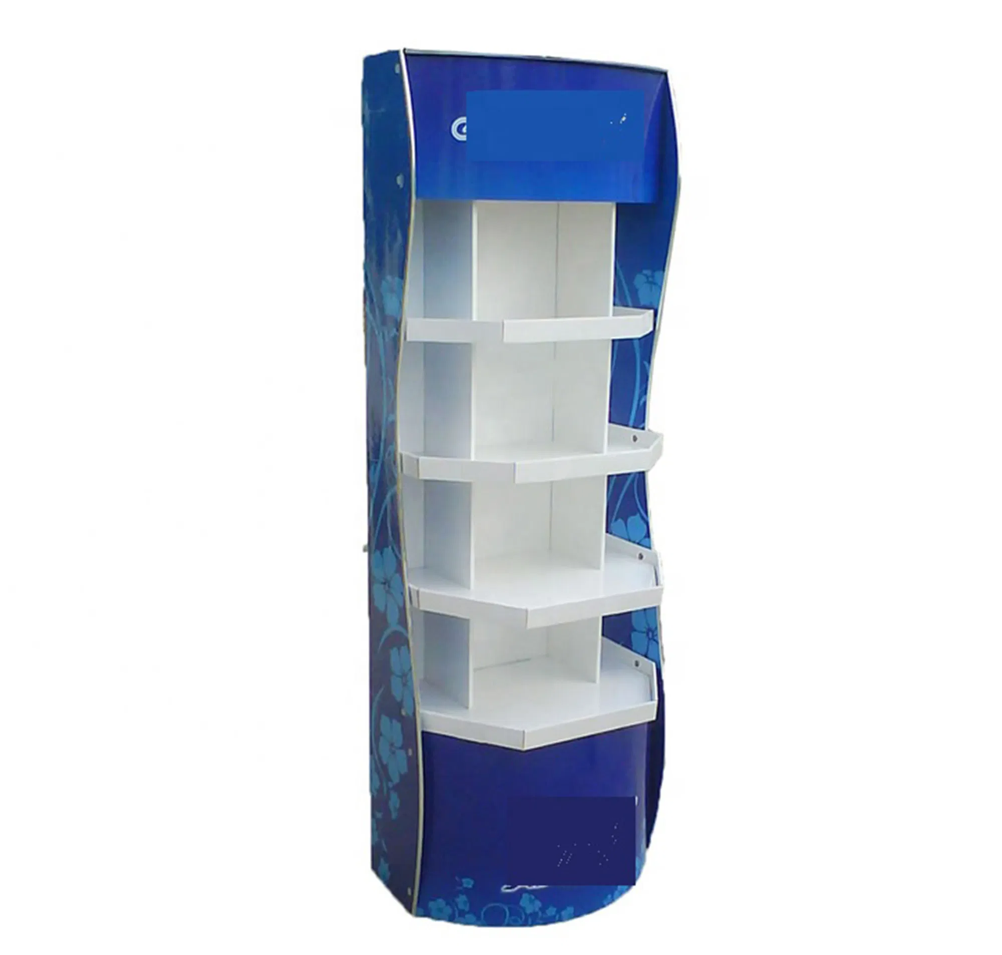 Clothes Stock Promotion Cardboard Paper Hanging Display Rack with Hooks