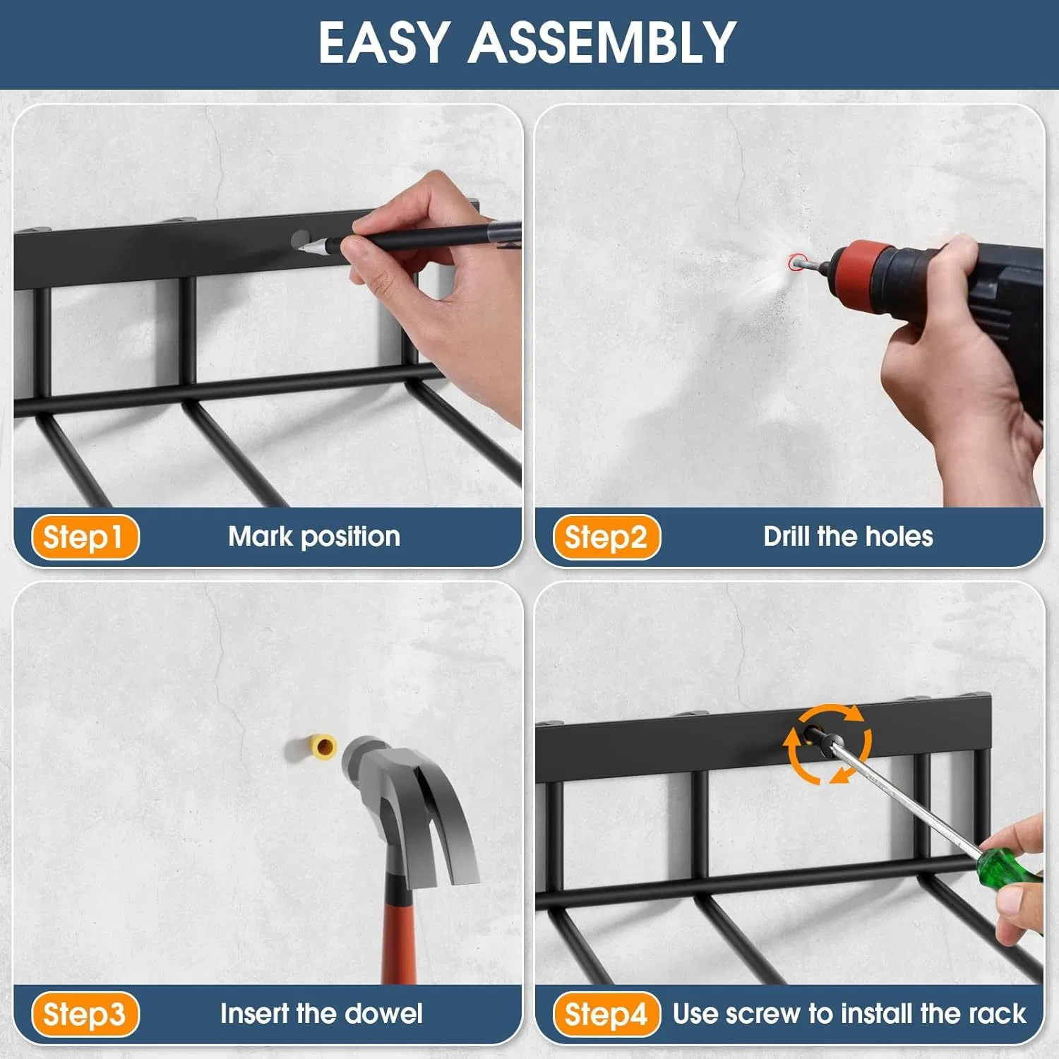 Wall Mounted Heavy Duty Manager Hanging Metal Boot Racks
