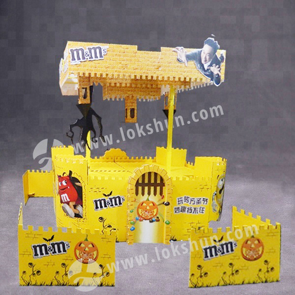Seasonal Promotion Cardboard Chocolate Pallet Display Supermarket Store Display Rack Food Snacks