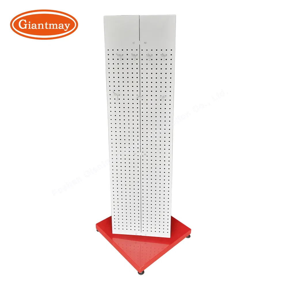 3 Sides Rotating Metal Hooks Display Paper Hanger Display Rack