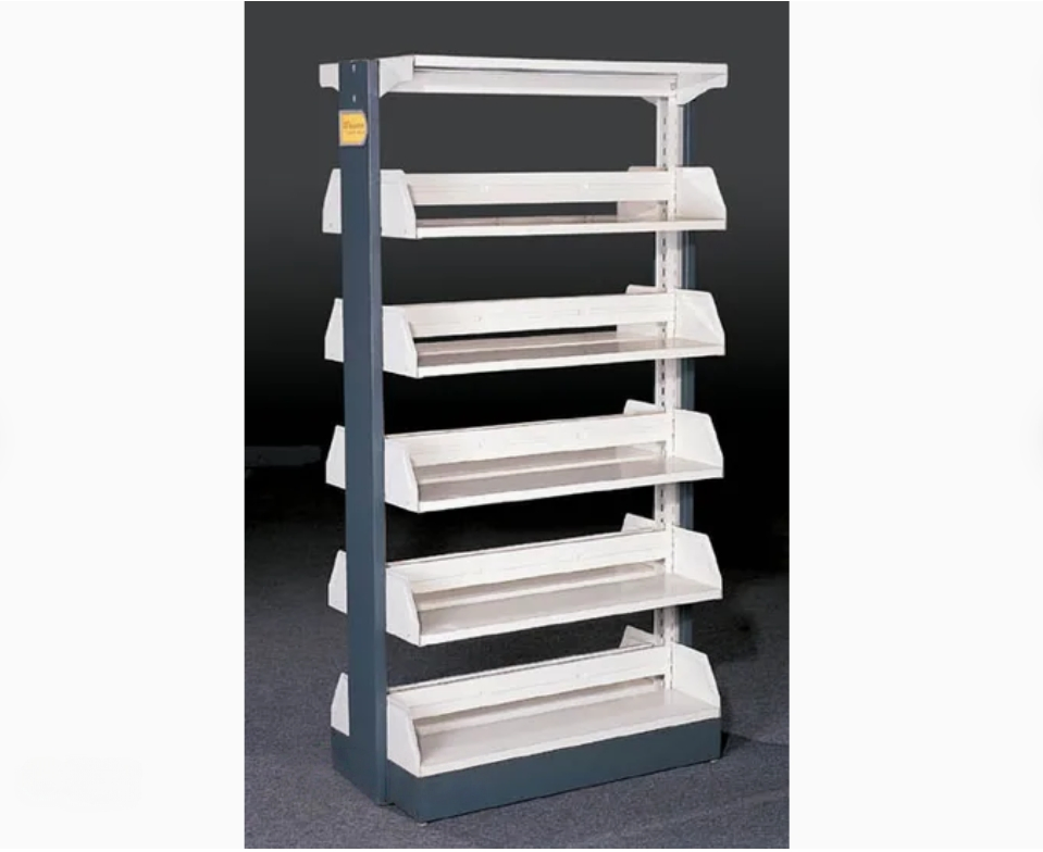 Library Reading Rooms Furniture Manufacturer Cardboard Magazine Rack Newspaper Counter Display Rack