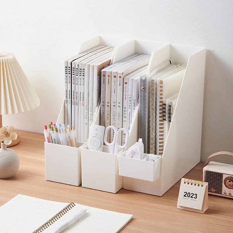 Office Stationery Supply, Document Magazine Book Paper File Holder for Desktop Storage