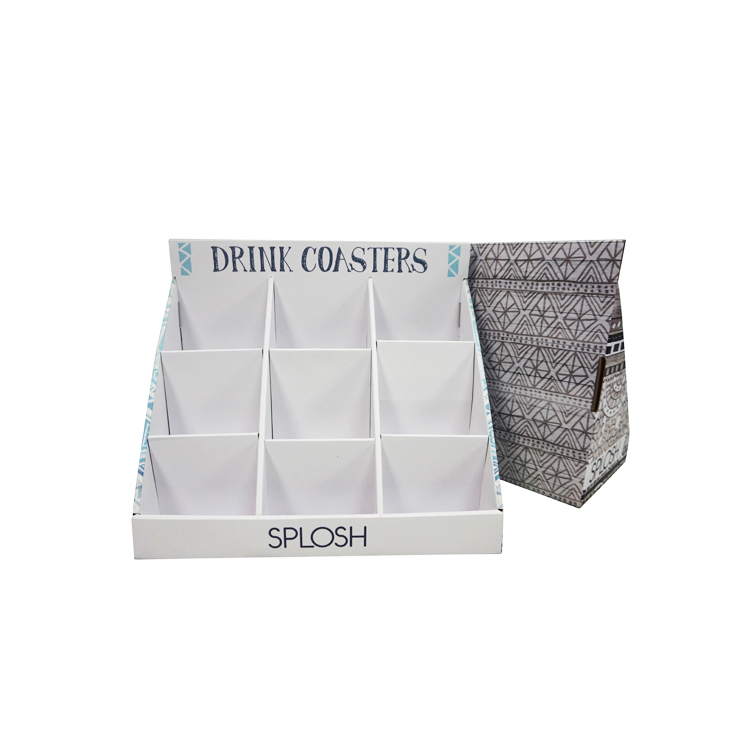 Chinese Manufacturer Custom Paper Countertop DVD Display Stand CD Display Rack