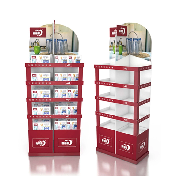 Two Sides Girl Accessories Hair Band Cardboard Hook Display Rack for Store Promotion