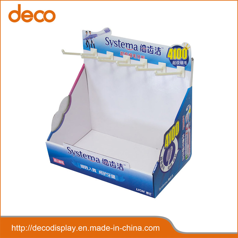 Counter Cardboard Display Stand Toothbrush Holder