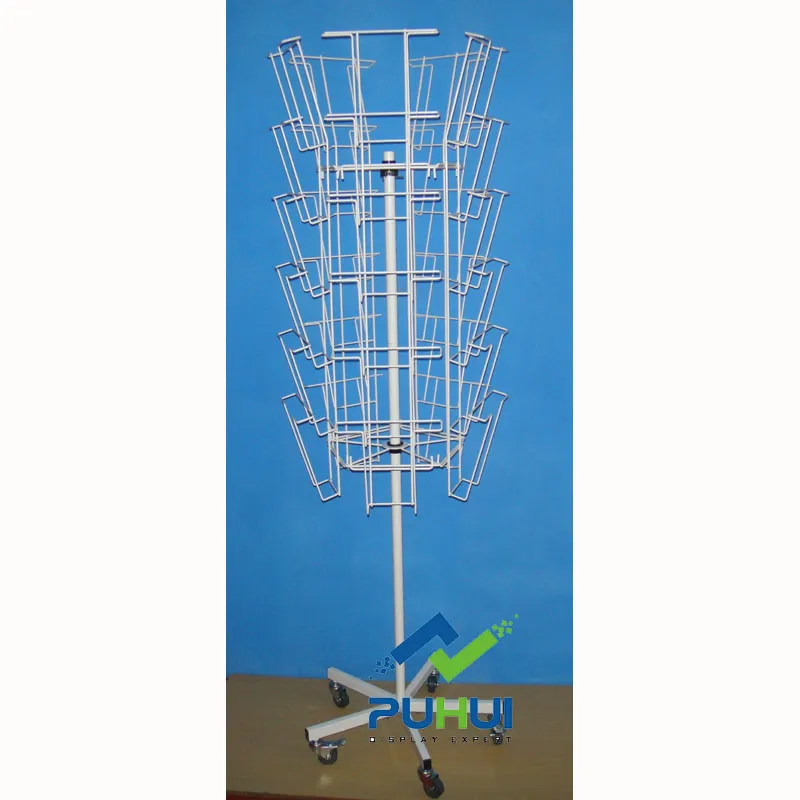Metal Revolving Magazine Rack 1