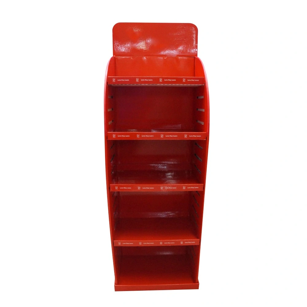Pop Glossy Cardboard Display Rack for Supermarket