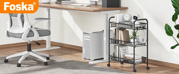 3-Layers Metal Storage Tray Rack Trolley Overview