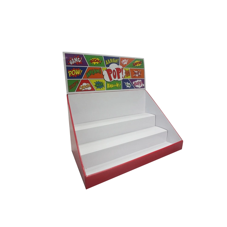 Chinese Manufacturer Custom Paper Countertop DVD Display Stand CD Display Rack