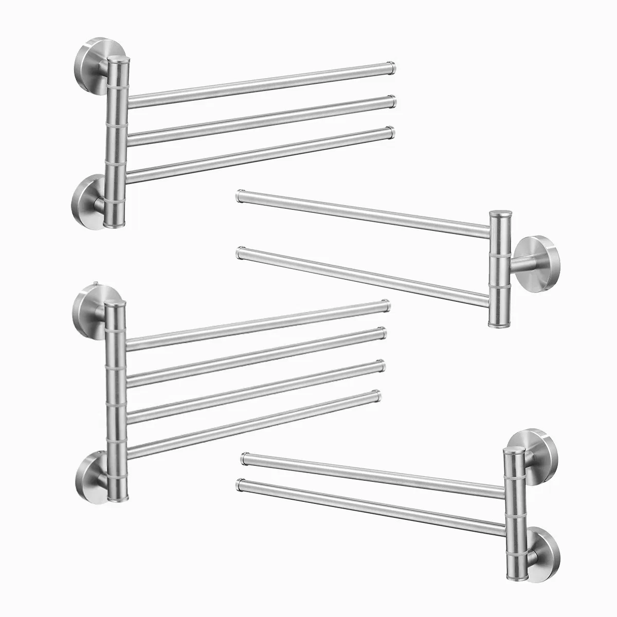 304 Stainless Steel Brushed Rotating Towel Rack