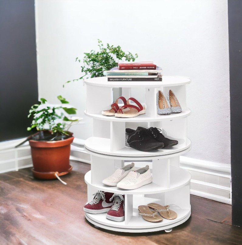 High Quality Space Saving Home Simple Rotating Shoe Rack Multi-Layer Storage Shoe Rack for Entry Room Furniture