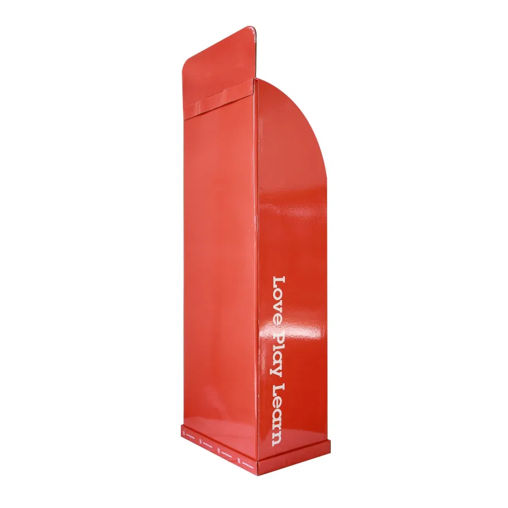 Pop Glossy Cardboard Display Rack for Supermarket