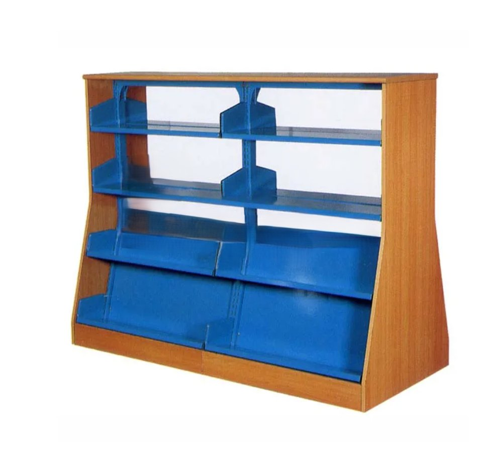Library Reading Rooms Furniture Manufacturer Cardboard Magazine Rack Newspaper Counter Display Rack