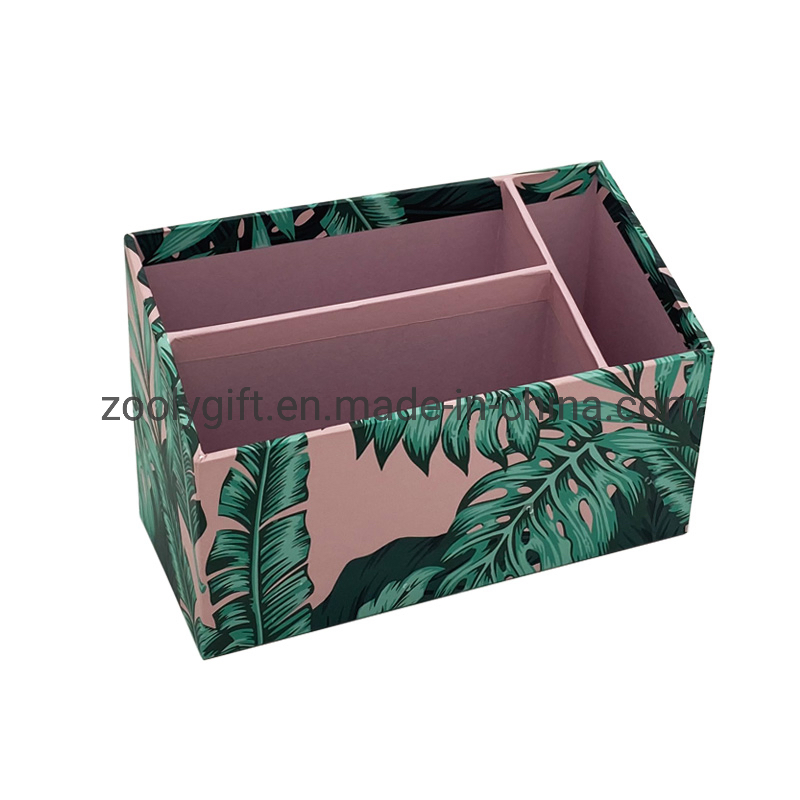 Customized Desktop Office Stationery Storage Set Cardboard Paper Desk Organizer Accessory Set Desktop Paper Magazine File Organizer Holders