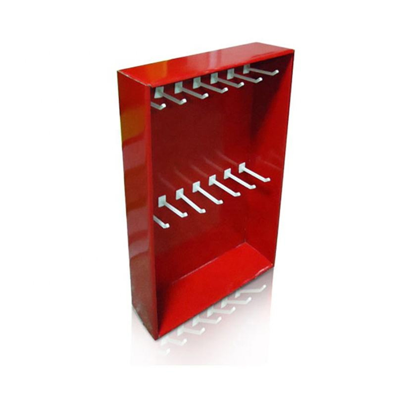 Wholesale Custom Floor Standing Corruagted Cardboard Display Rack with Hooks