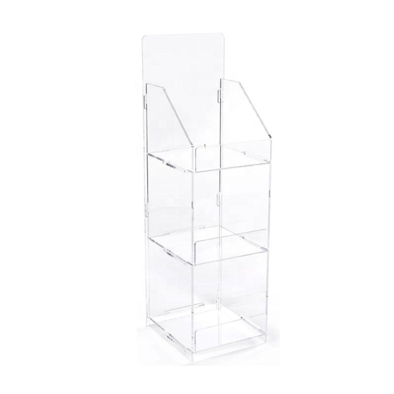 3 Tiers Acrylic Display Acrylic Storage Rack for Desk