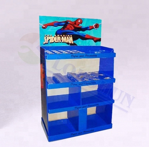 OEM/ODM Cardboard Display Rack Kitchenware Cardboard Pallet Display with Shelves and Slots