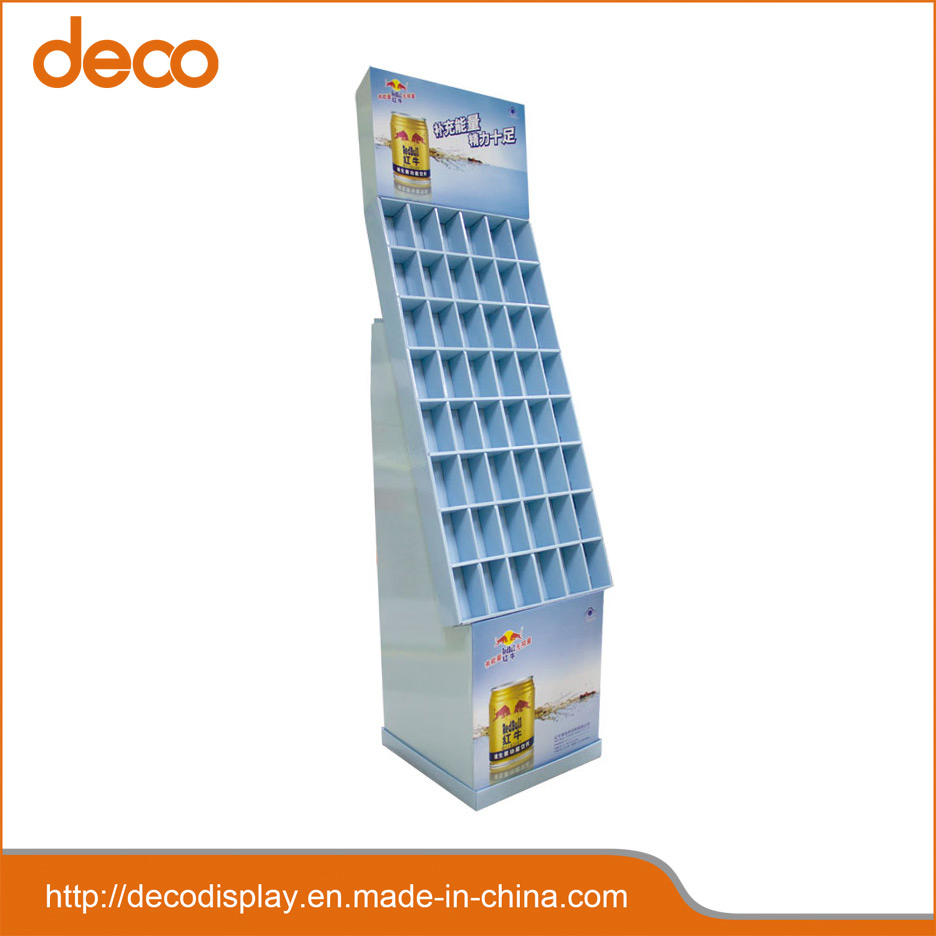 Beverage B-Flute Pocket Cardboard Display Racks for Red Bull