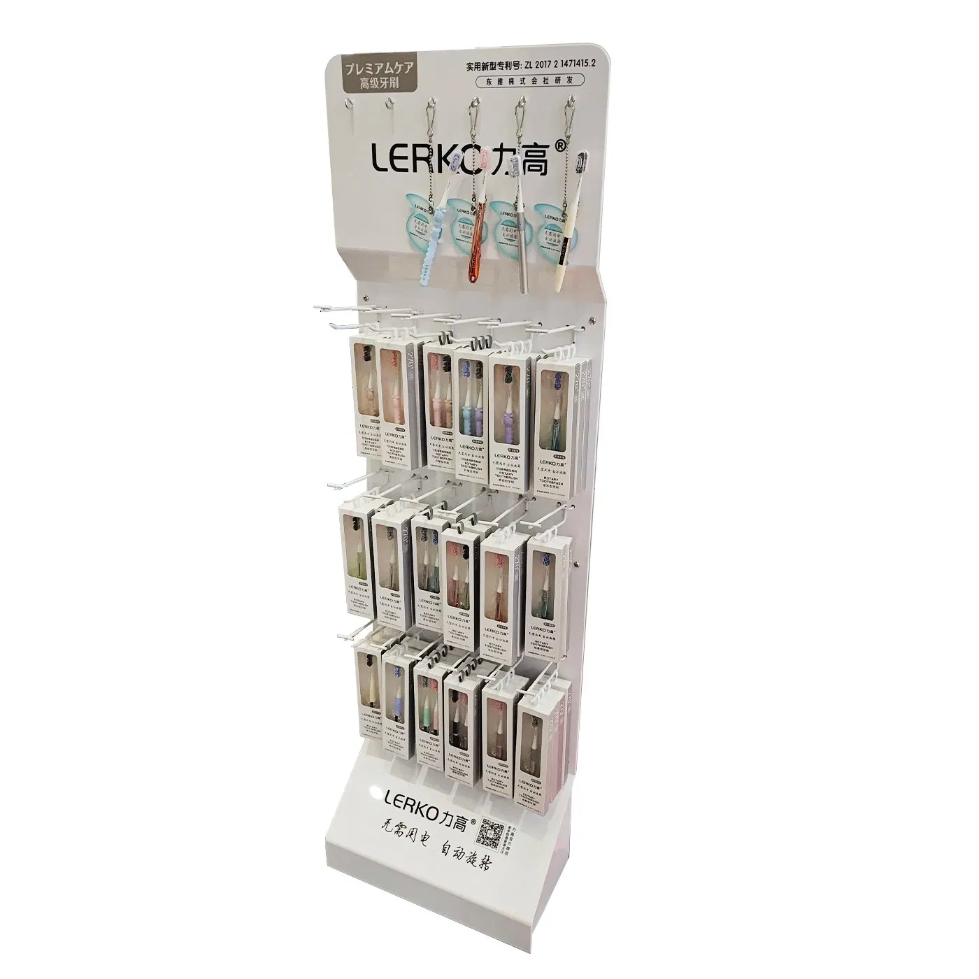 Supermarket Equipment Sunglasses High Quality Custom Floor Paper Cardboard Display Stand Racks with Hooks