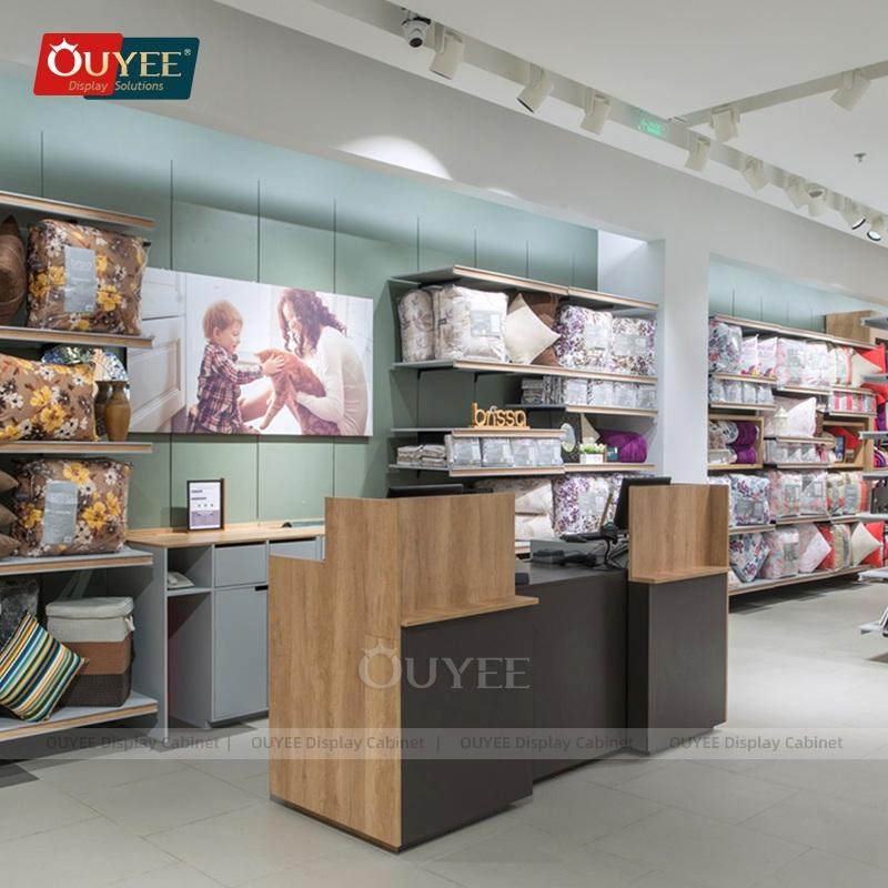 Factory Home Decorating Stores Display Showcase Custom Boutique Racks for Bedding Store