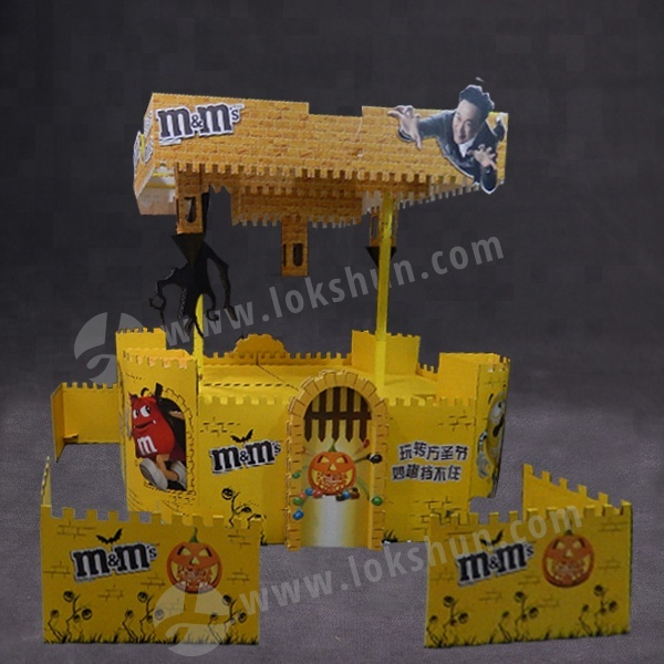 High Quality Cardboard Chocolate Pallet Display Supermarket Store Display Rack Food Snacks