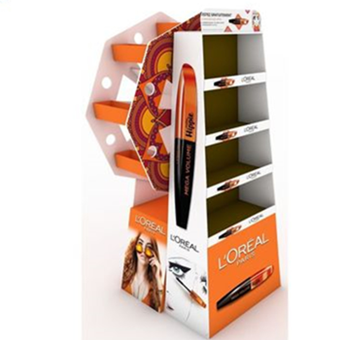 New Arrival Plastic Pegboard Hook Exhibition Booth for Cosmetics Makeup, Makeup Cosmetics Display Racks