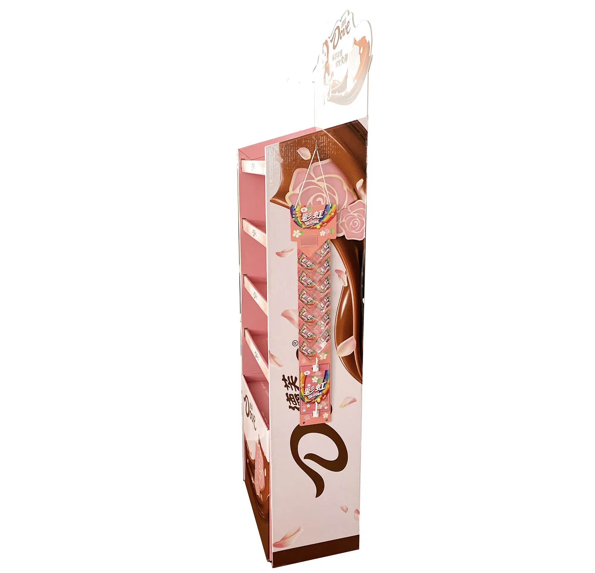 Custom Design Paper Cardboard Chocolate Display Rack