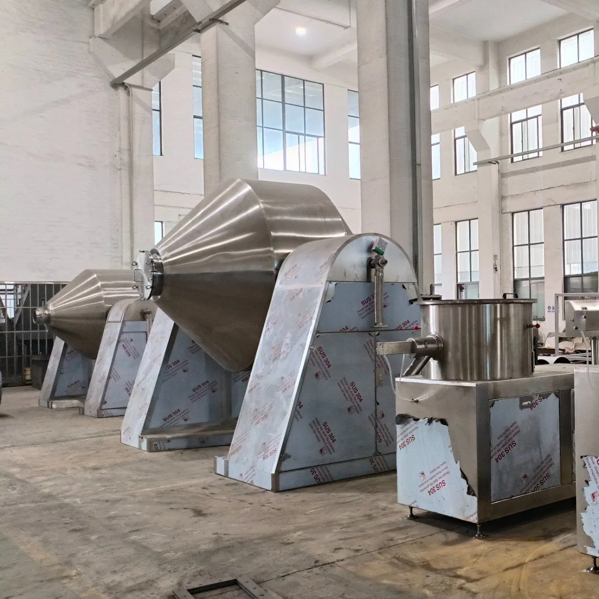 Pesticides Double Cone Dryer Rotating Vacuum Drying Machine