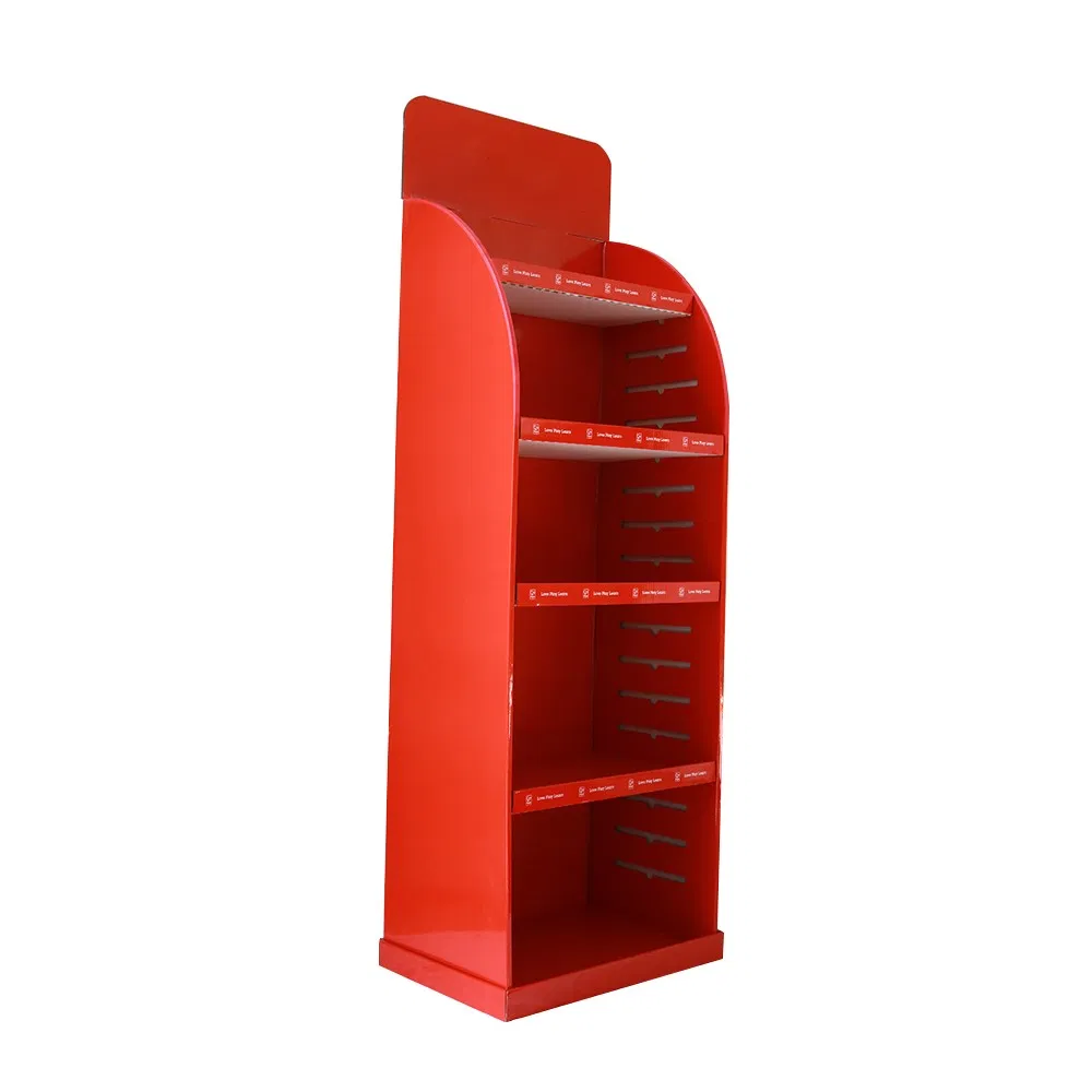 Pop Glossy Cardboard Display Rack for Supermarket