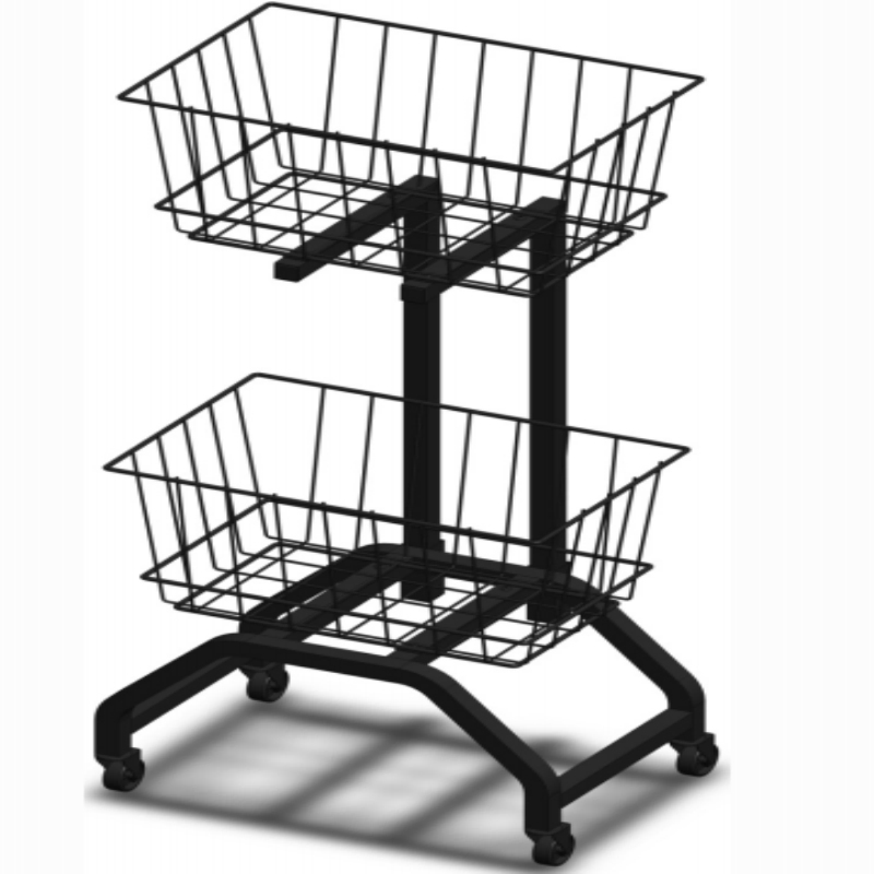 3tiers Metal Display Round Dump Bin Kd Storage Rack