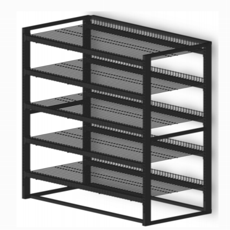 2tier Metal Display Round Dump Bin Storage Rack