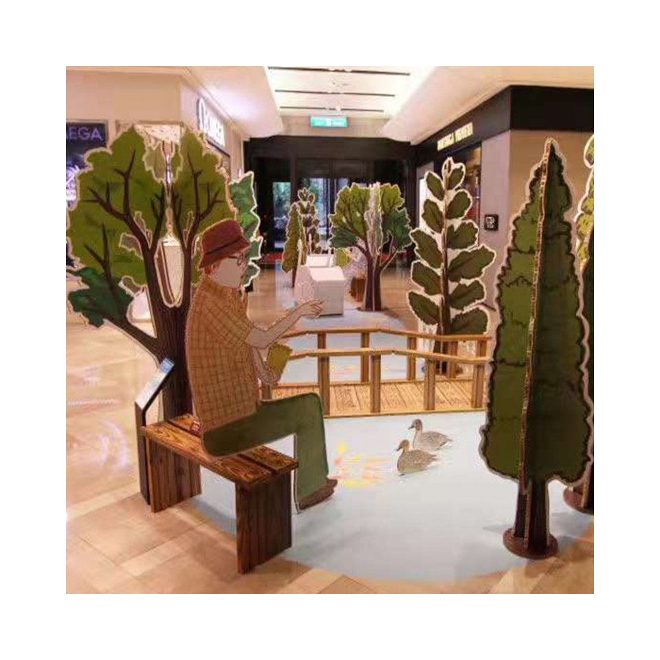 Portable Lightweight Toy Paper Cardboard Eco-Friendly Recycle Display Racks