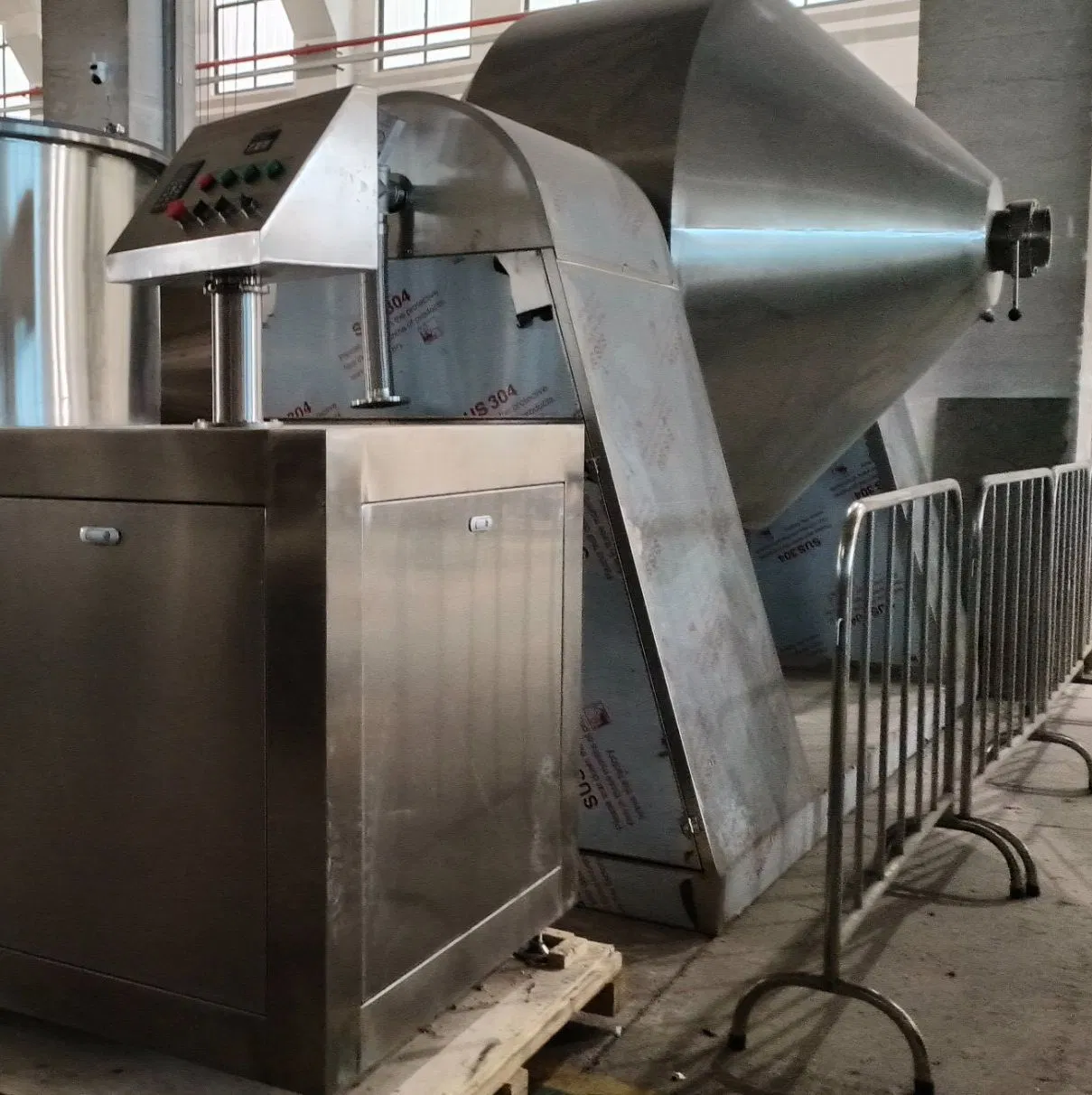 Pesticides Double Cone Dryer Rotating Vacuum Drying Machine