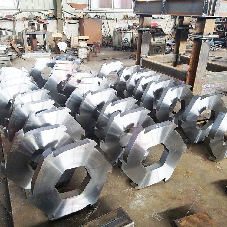 PP PE PVC Scrap Metal Shredding Medical Waste Wood Car Crusher Double Shaft Waste Shredder