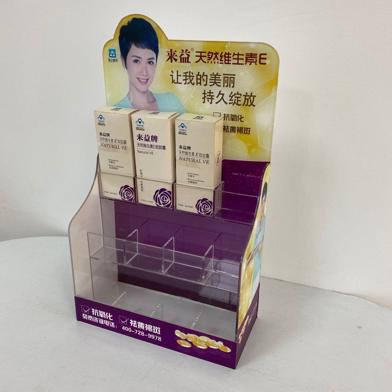 OEM Acrylic Wall Brochure Display Stand/China Custom Made Acrylic Counter Display/Adversting Acrylic Display Rack