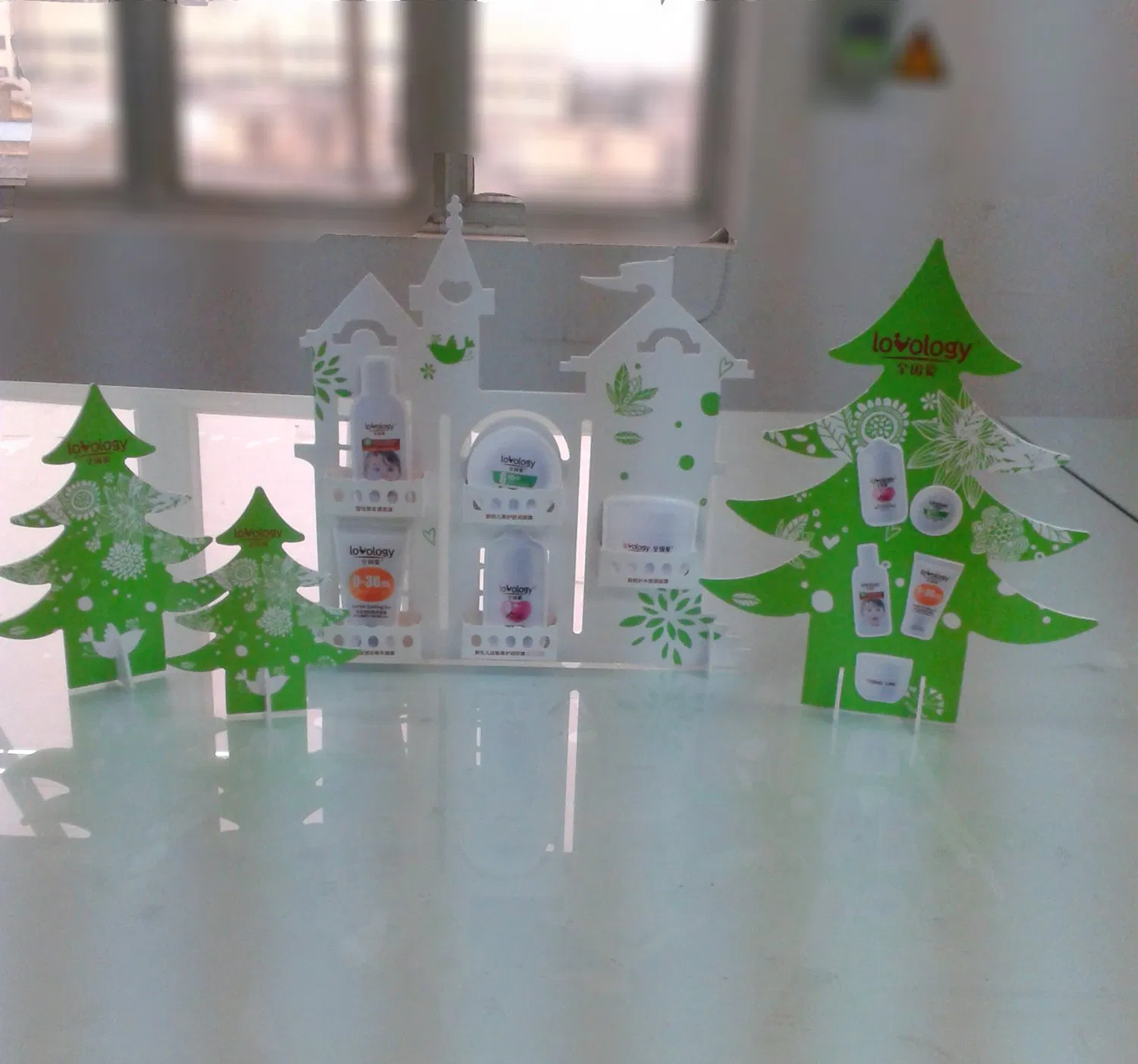 OEM/ODM Chinese Factory Supermarket Promotional Cardboard Christmas Tree Display Rack for Retail