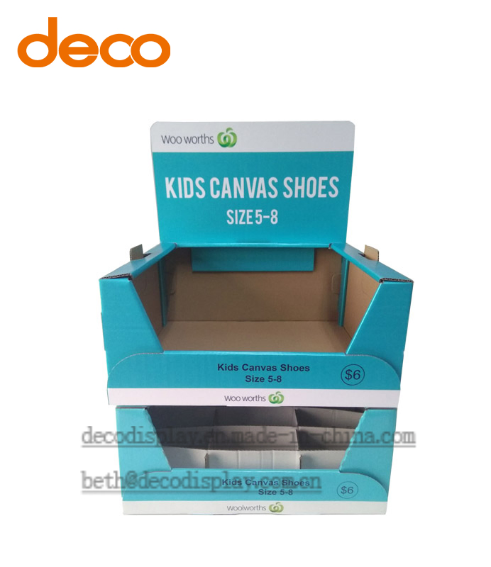Cardboard Cases Trays Stand Floor Display Rack