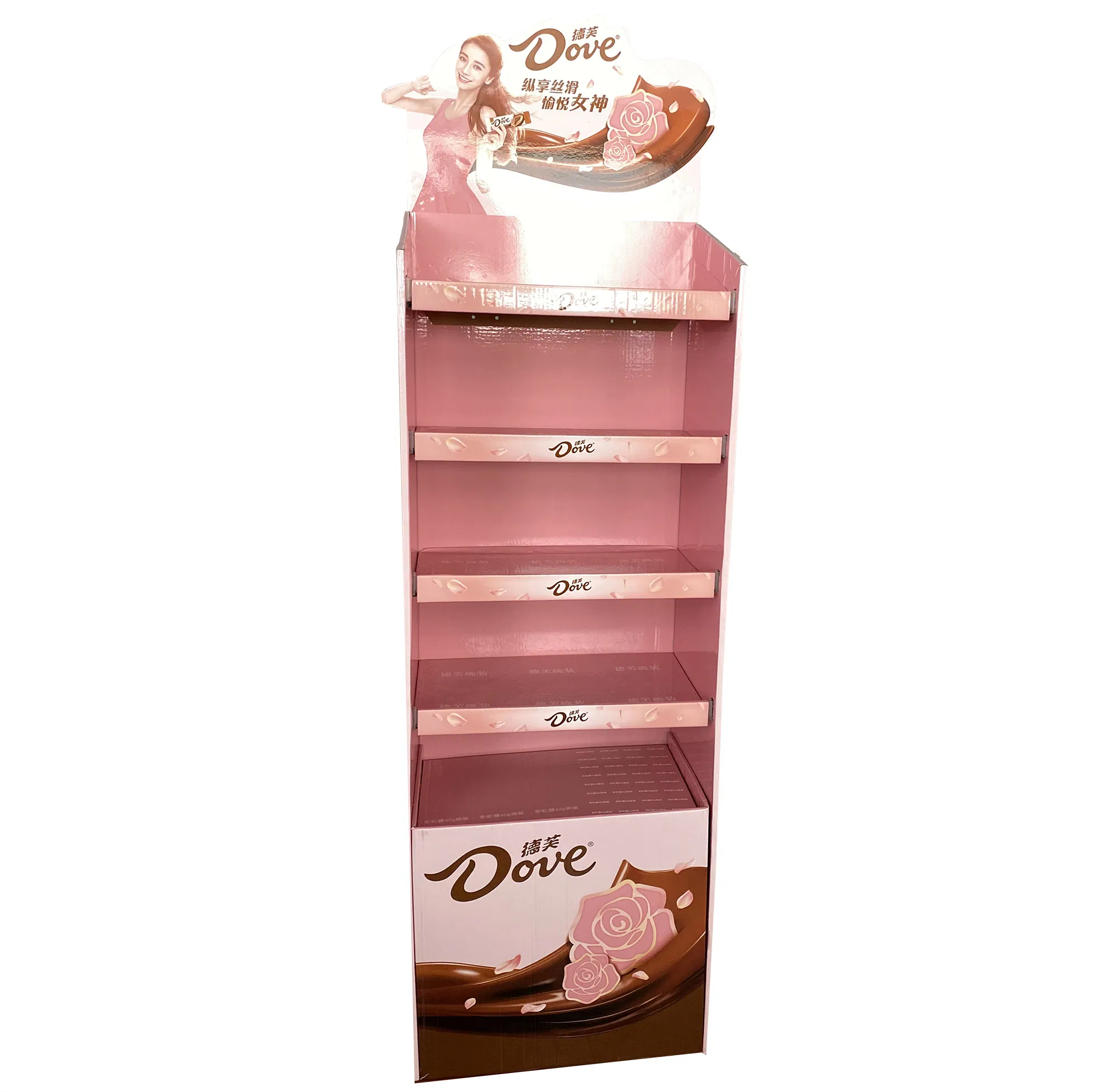 Custom Design Paper Cardboard Chocolate Display Rack
