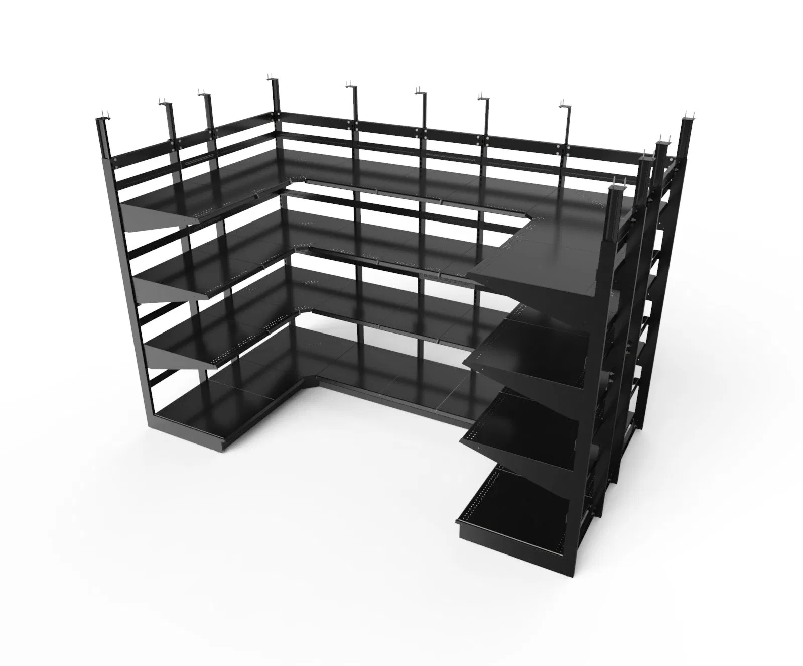 Metal Powder Coating Surpermarket Beer Storage Rack